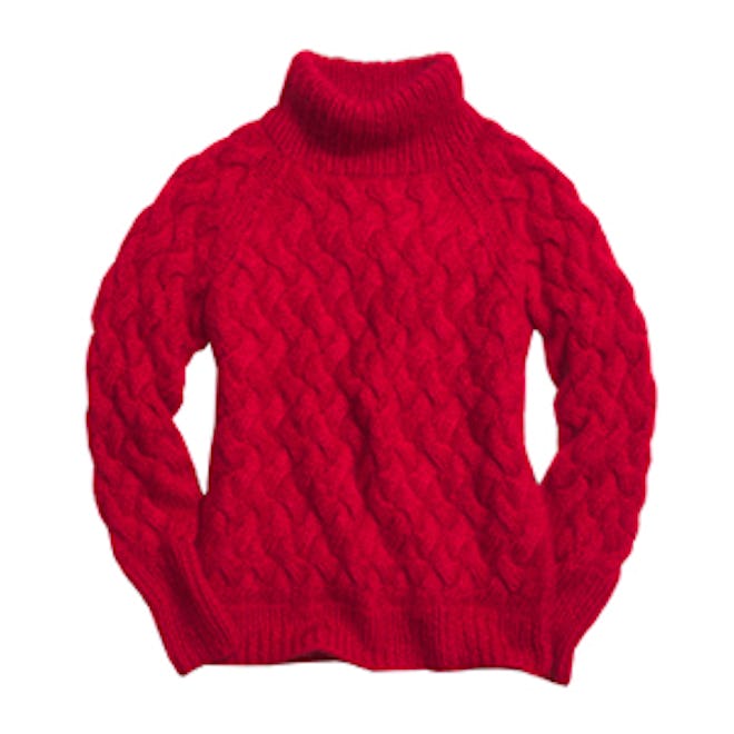 Mohair Funnel Neck Sweater