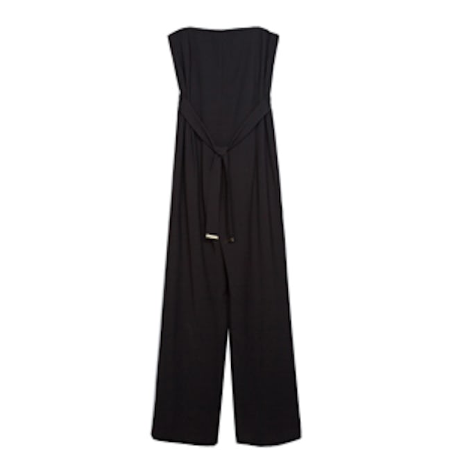Strapless Jumpsuit With Sash