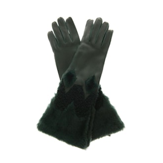 Zoe Leather Shearling Gloves