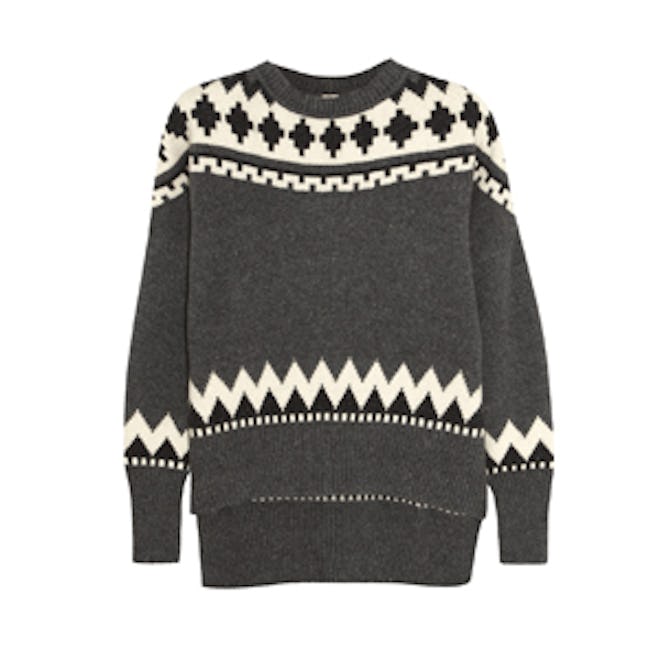 Fair Isle Wool and Cashmere Sweater