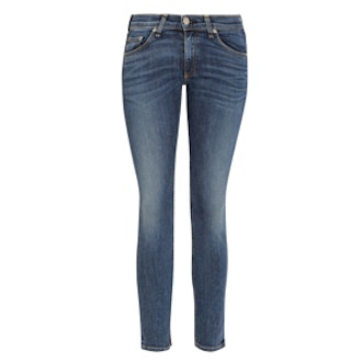 Capri Cropped Mid-Rise Skinny Jeans