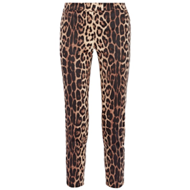 Cropped Leopard Pants