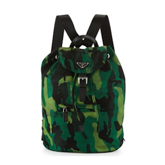 Tessuto Camo Nylon Backpack