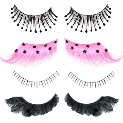 Smiffys 70s 80s Fancy Dress False Eyelashes – Black, Retro Party Lashes, New With Tags, MPN 21120