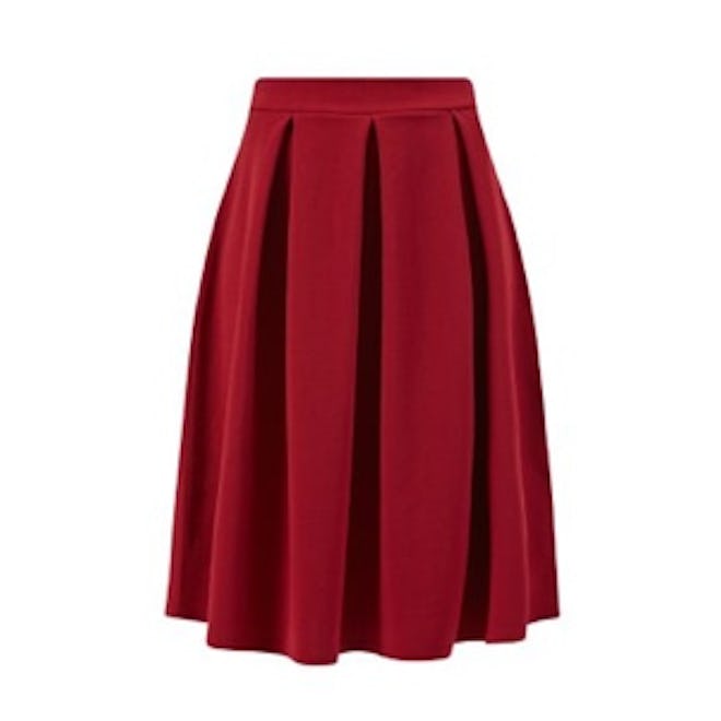 Pleated Midi Skirt