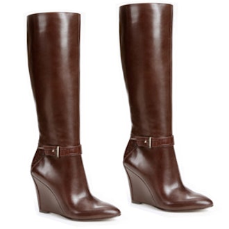 Finley Leather Wedge Boots