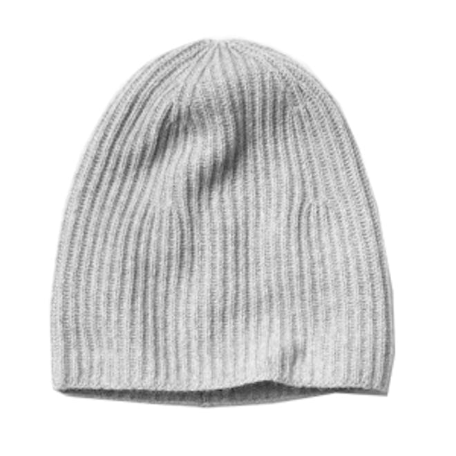 Ribbed Cashmere Beanie