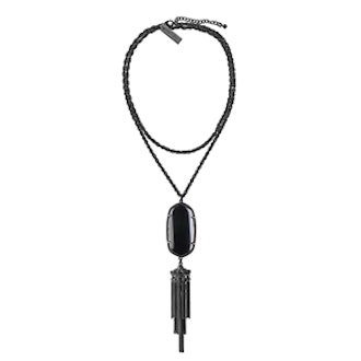 Rayne Gunmetal Necklace in Black