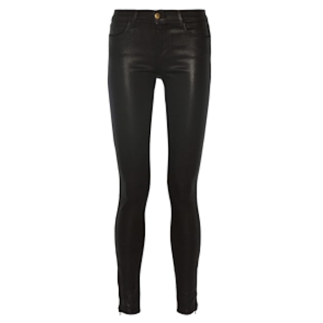 Black Leather Jeans