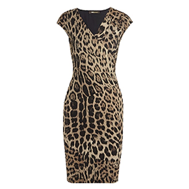 Leopard Print Jersey Dress