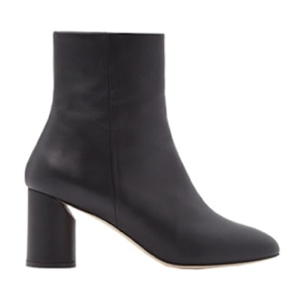 Round Heel Leather Boots