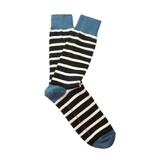 Striped Blue Socks