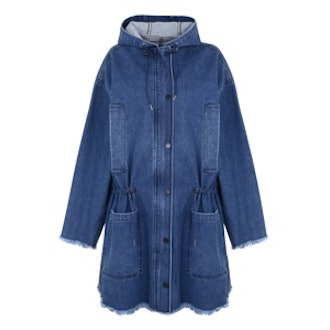 Oversized Denim Parka