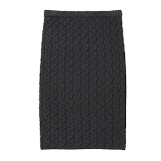 Cable-Knit Pencil Skirt