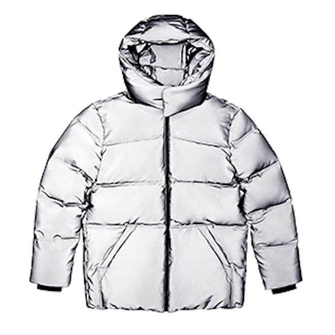 Metallic Puffer Jacket