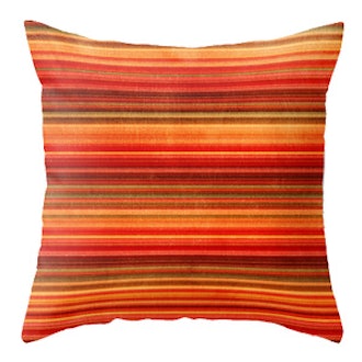 Orange Stripe Pillow