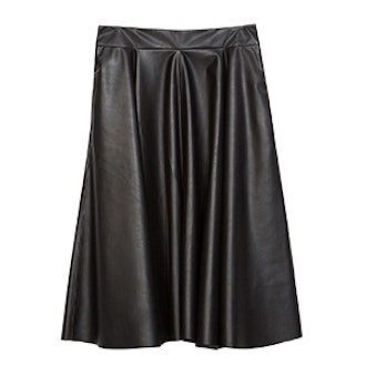 Faux-Leather Skirt