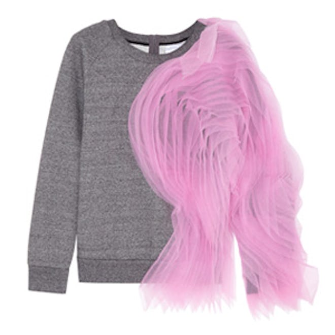 Tulle And Cotton Sweatshirt