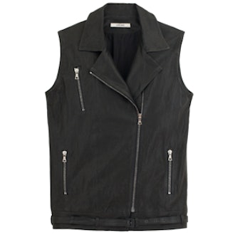 Hubbarb Leather Vest in Black