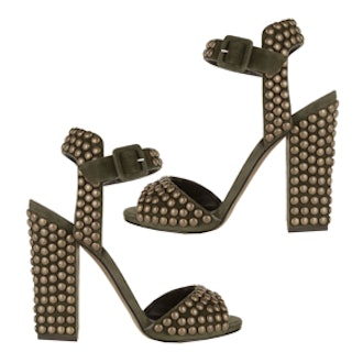 Studded Suede Sandals