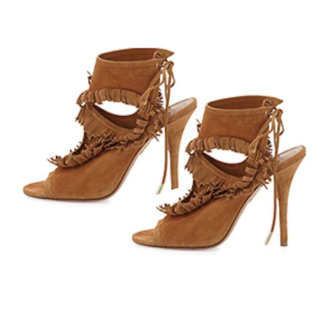 Fringe Suede Sandal