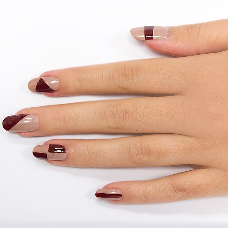 Brown Nails with Geometric Magic