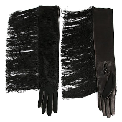 Fringe Benefits black gloves 