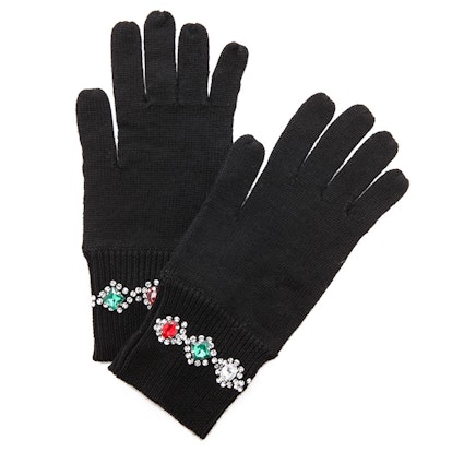 Built-In Bracelet black gloves 