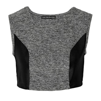 Cropped Stretch-Jersey Top