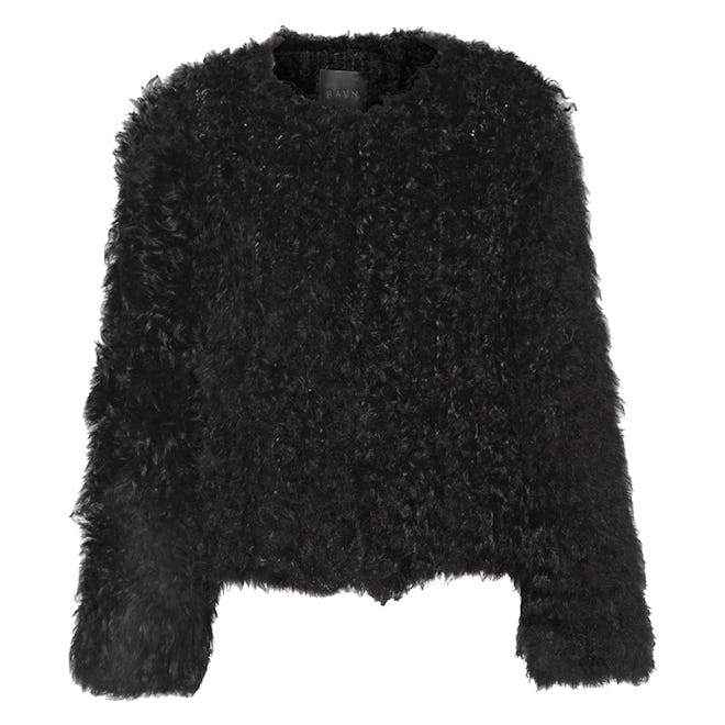 Knitted Shearling Jacket