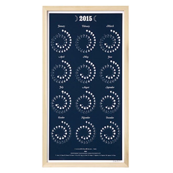 Many Moons Screenprint 2015 Calendar