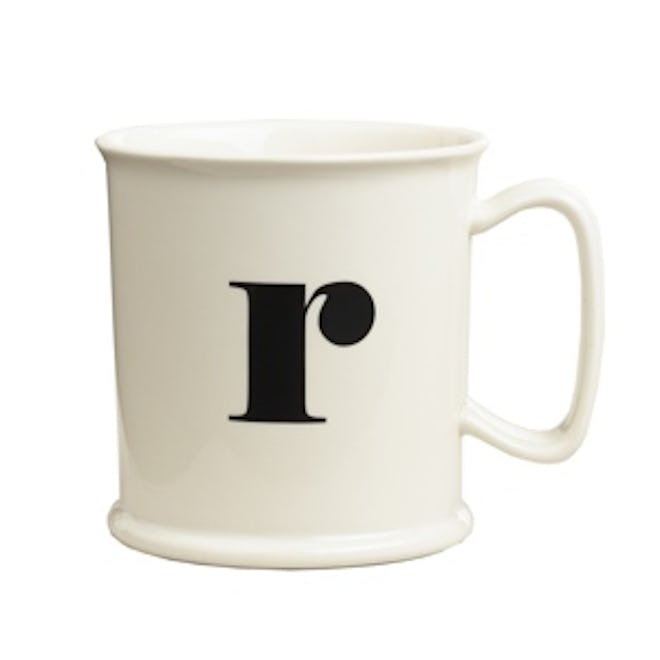 “R” Monogram Porcelain Mug
