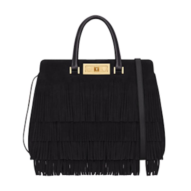 Medium Trois Clous Fringed Tote