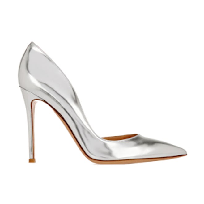 Metallic-Leather Pumps