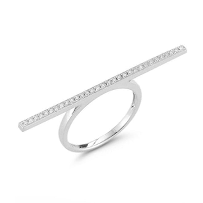 Sylvie Rose Long Bar Diamond Ring