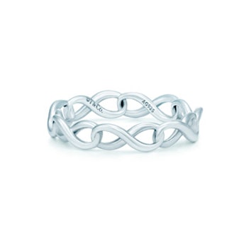 Tiffany Infinity narrow band ring in sterling silver
