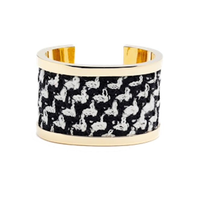 Metallic Tweed Metal Cuff