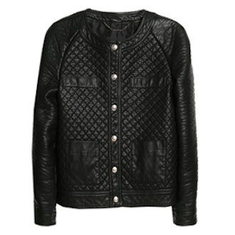 Metal Button Quilted Jacket