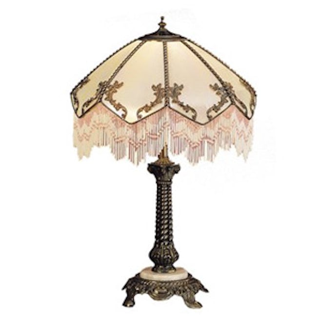 Tiffany Regina Fringed Table Lamp