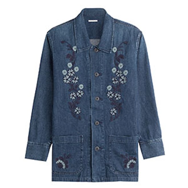 Poppy Embroidered Denim Shirt