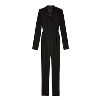 Perry Long Sleeve Notched Neck Jumpsuit