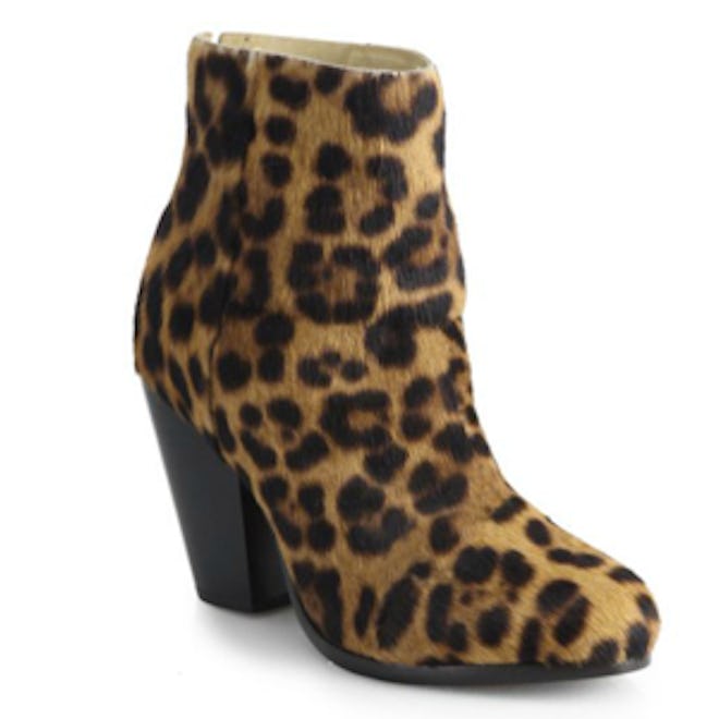 Newbury Leopard-Print Calf Hair Ankle Boots
