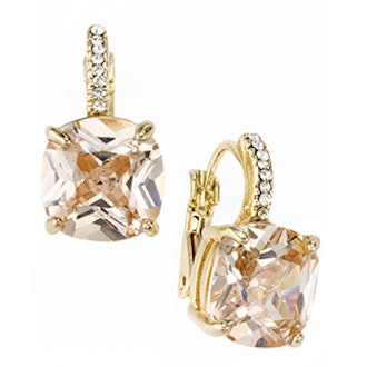 Champagne Cubic Zirconia Square Drop