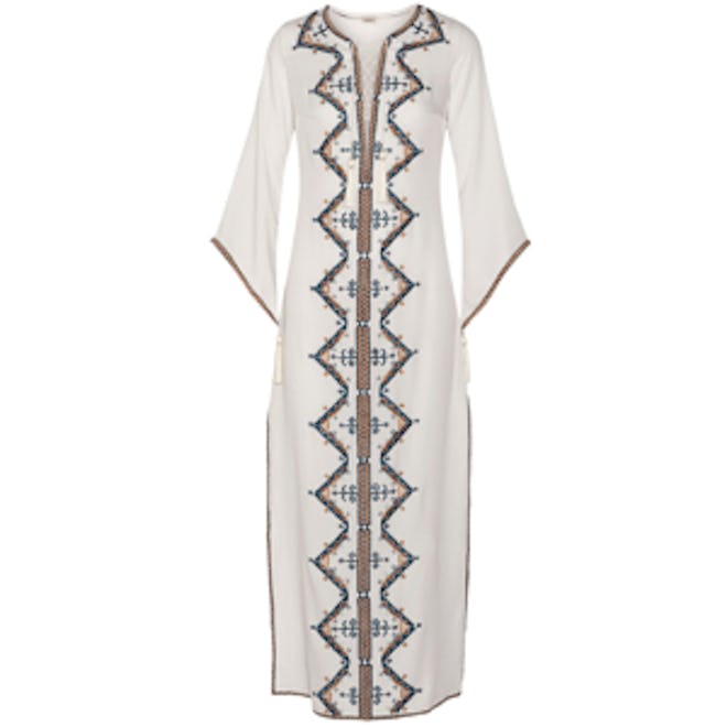 Embroidered Cotton Caftan