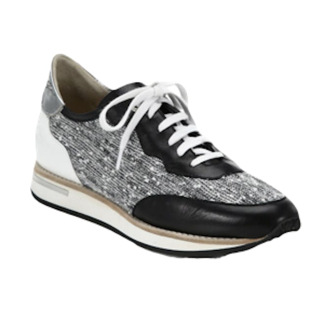 Leather & Tweed Sneakers