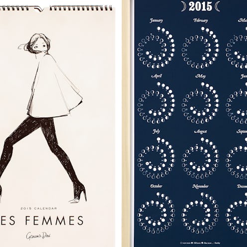 Two 2015 calendars side by side