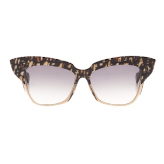 Brown Tweed Cat-Eye Sunglasses