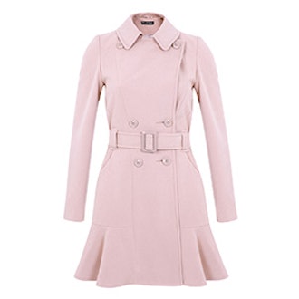 Peplum Hem Lightweight Coat