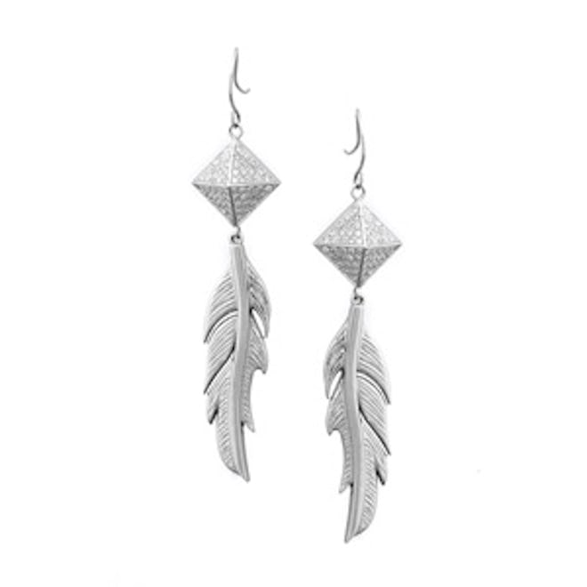 Plucked Feather Earrings