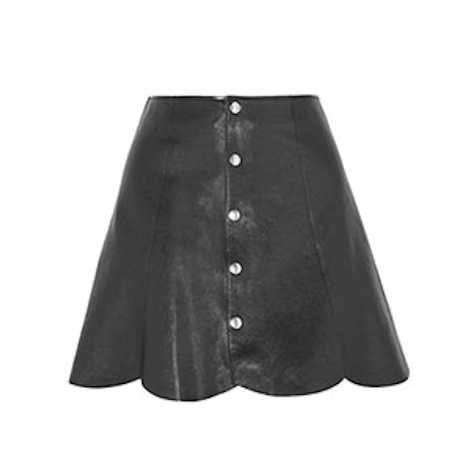 Scalloped Mini Skirt